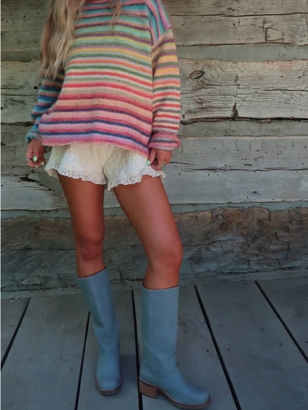 Rainbow Stripe Sweater